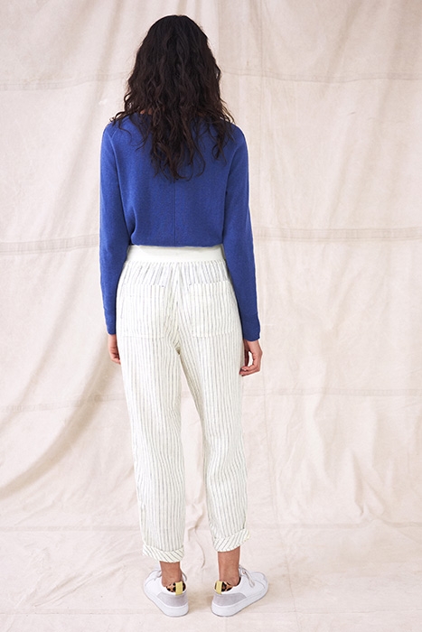 EFFIE LINEN TROUSER IVORY 3