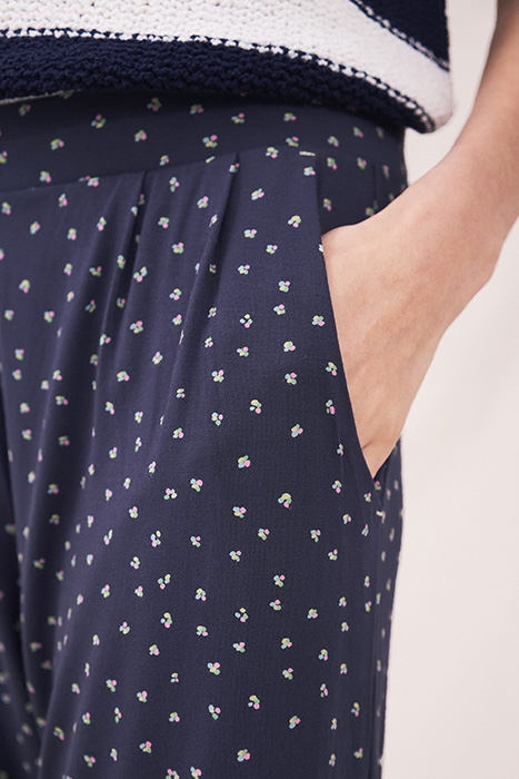 MAISON ECO VERO JERSEY TROUSER PURPLE MULTI 4