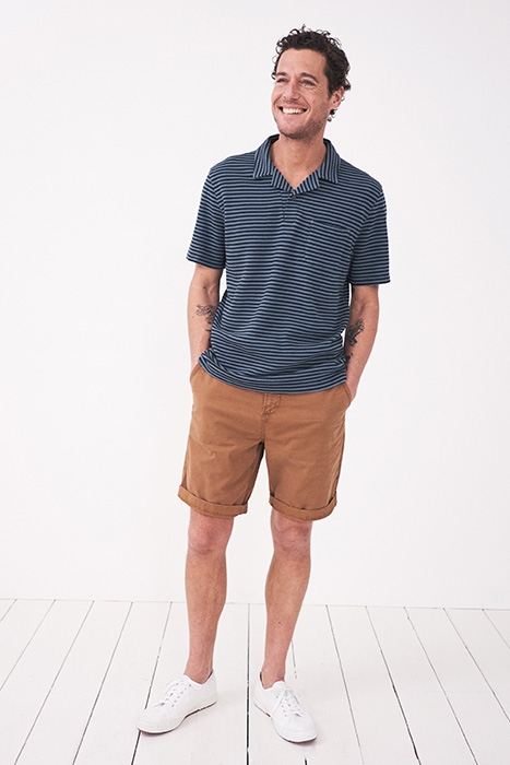 REVERE STRIPE POLO DARK NAVY 2