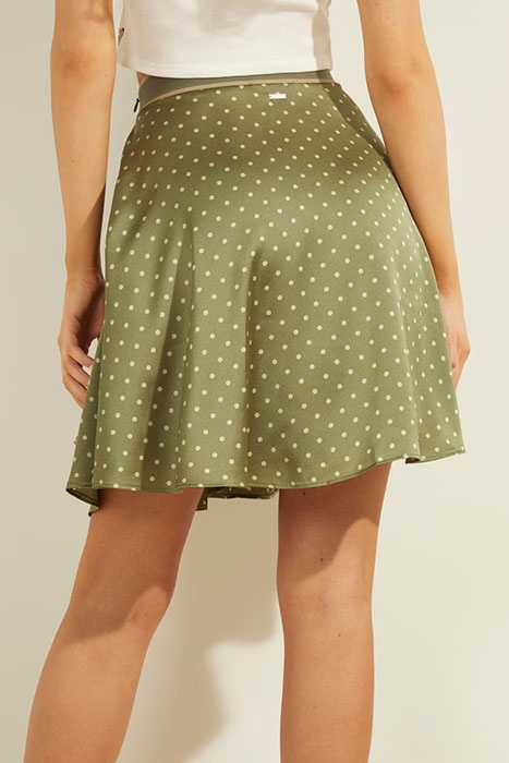 ADRIANA SKIRT SMALL DOTS OLIVE SAG 6