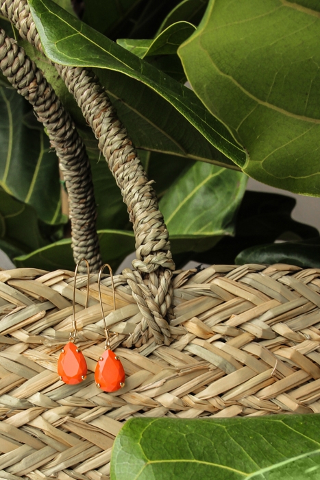 OTAZU IDA EARHANGERS CORAL CORAL 4
