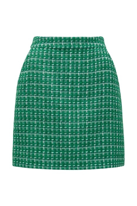 EDEN BOUCLE MINI SKIRT GREEN 6