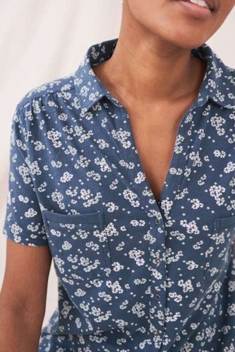 PENNY POCKET JERSEY SHIRT BLUE MULTI 4