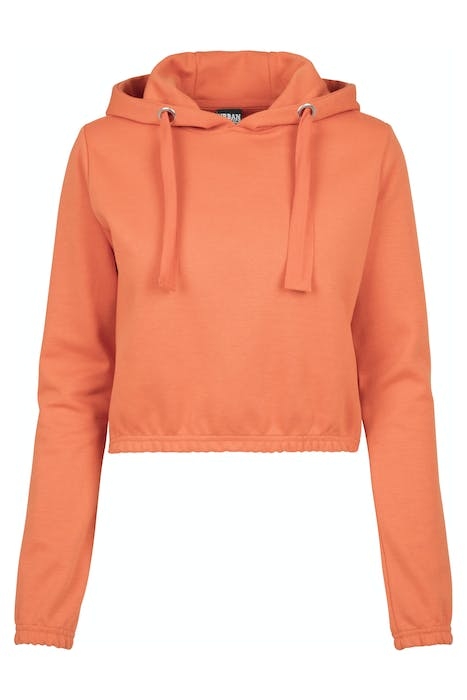 LADIES INTERLOCK SHORT HOODY RUST ORANGE 1