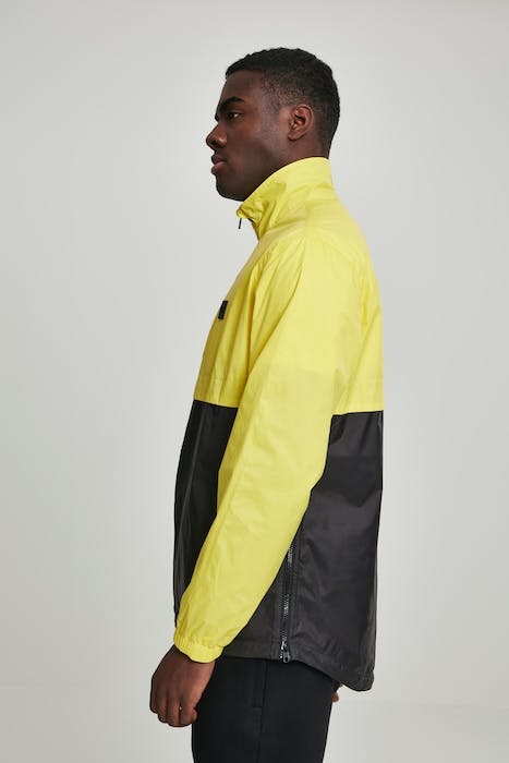 STAND UP COLLAR PULL OVER JACKET BRIGHTYELLOW/BLK 6