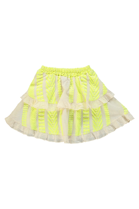 SKIRT MULAN NEON LIME OFF WHITE 1