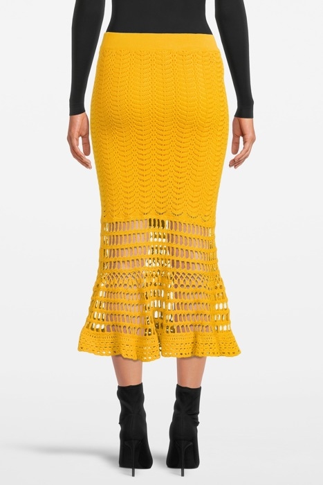 ATTESTARE GONNA COTONE CROCHET YELLOW - BAMBI 2