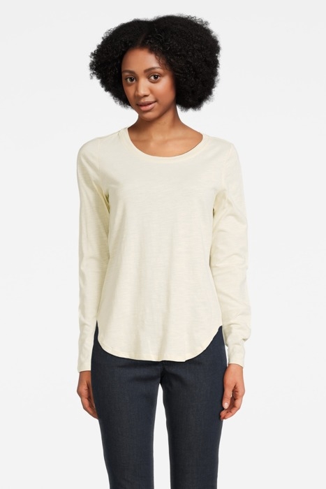 T-SHIRT JERSEY LONG SLEEVES 81101358 ALMOND WHITE 1