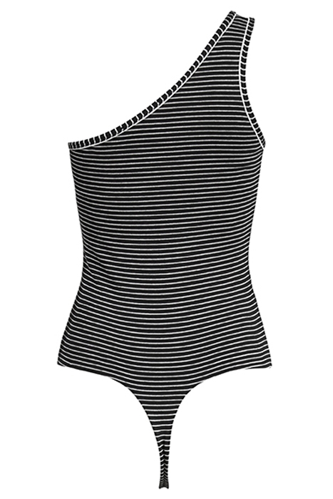 FREYLA STRIPE BODYSU BLACK/CHALK 2
