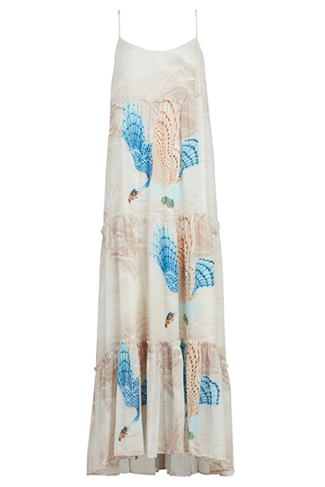 TILLY SWOOP DRESS ECRU WHITE 8