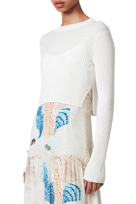 TILLY SWOOP DRESS ECRU WHITE 4