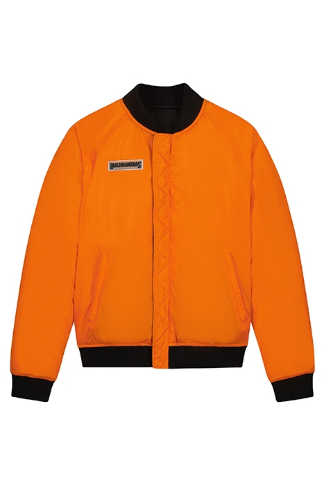 F-21 BOMBER JACKET BLACK/ORANGE 2