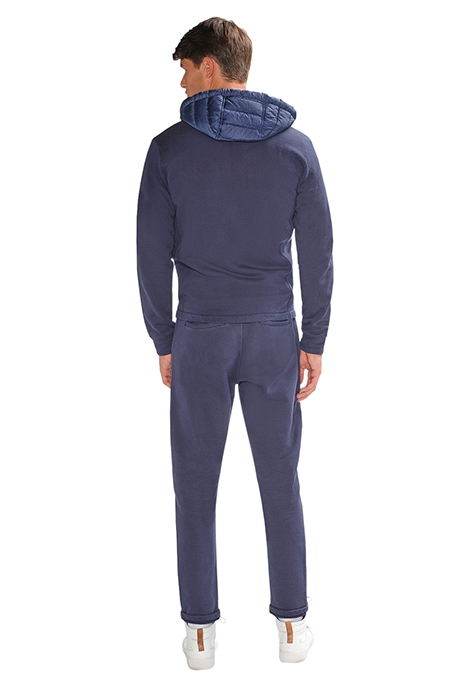 ZIP THRU HOODY NYLON COMBI BLACK IRIS (NAVY) 3