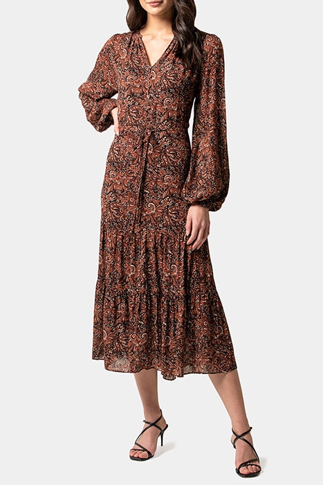 MIKA SMOCK MIDI DRESS FOLK PAISLEY FOLK PAISLEY 1