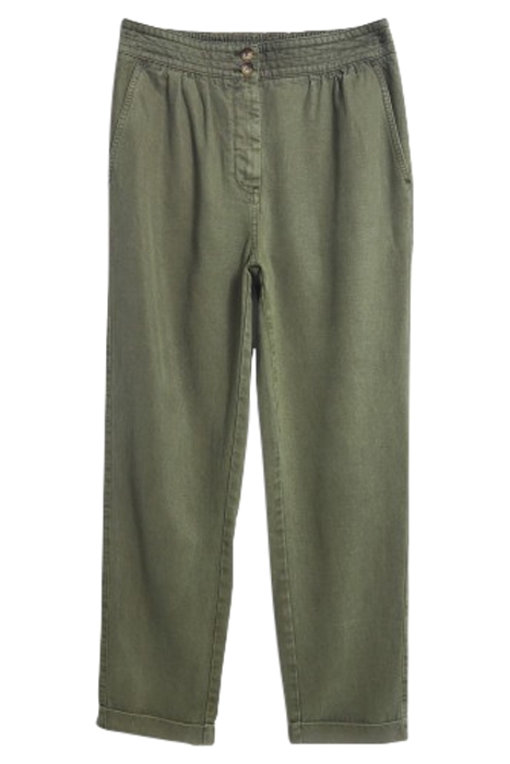 AMELIE TAPERED TROUSER MID GREEN 1