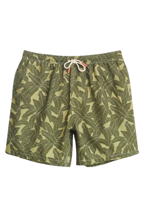 PALM PRINT SWIM SHORT YELLOW MLT 1