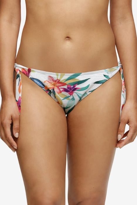 SW BO. BRIEF STRIKBROEKJE WHITE PARADIS BRIGHT FLOWER 1