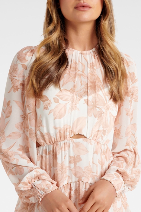 JOCELYN CUT OUT SKATER MINI DRESS LIGHT MARRAKESH FLORAL 5