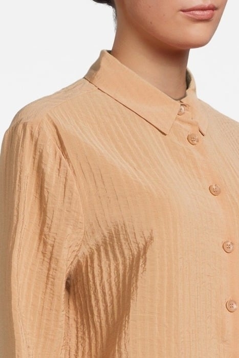 NORELL STRUCTURED SHIRT L/S FADED SAND 5