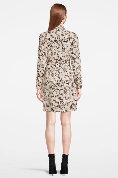 LYA DRESS L/S SANDSHELL BIRD 3