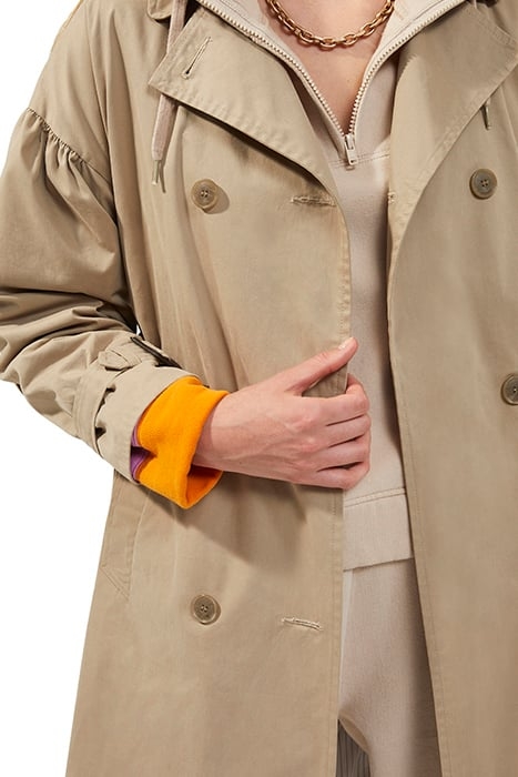 ANAI COTTON TRENCH COAT ALUMINIUM 4