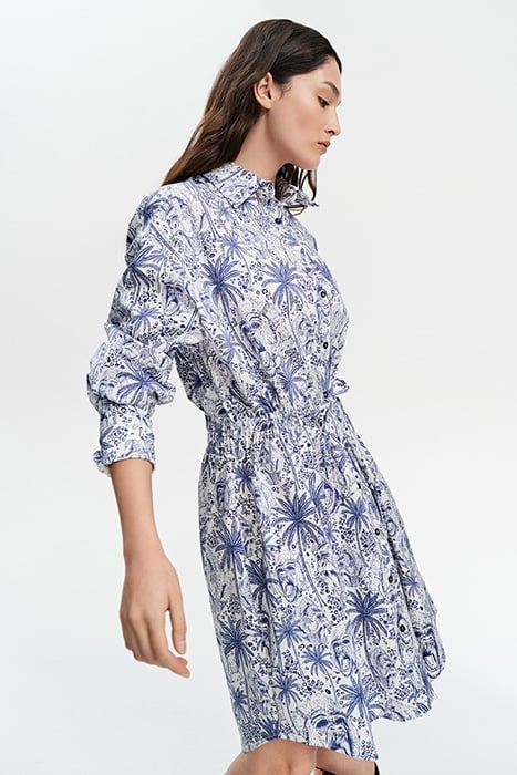 OVERSIZED SHIRT DRESS MONKEY PRINT 3