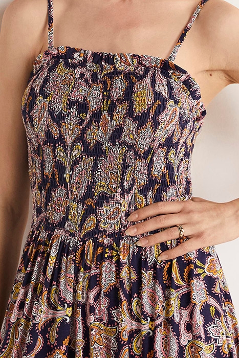 STRAPLESS JERSEY MAXI DRESS NAV 5