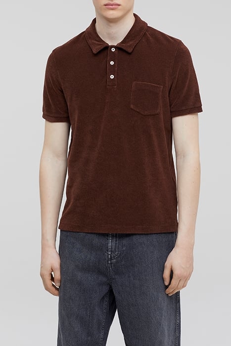 MEN SHORT SLEEVE POLO T-SHIRTS BRAZIL NUT 1