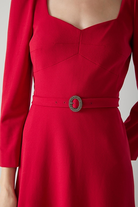 KATERINA MIDI DRESS RASPBERRY 4