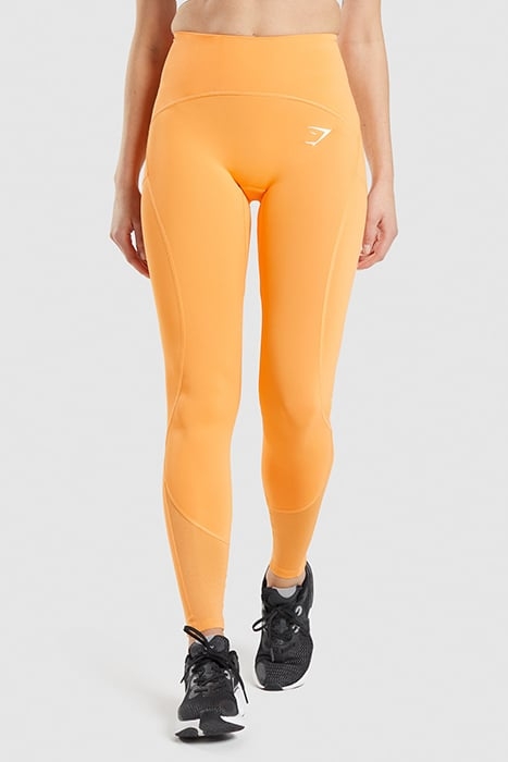 GYMSHARK PULSE MESH LEGGINGS APRICOT ORANGE 1
