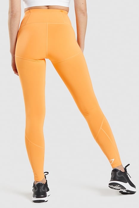 GYMSHARK PULSE MESH LEGGINGS APRICOT ORANGE 2