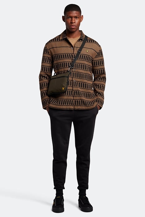 GRID OVERSHIRT CAMEL BRONZE/JET BLACK 3