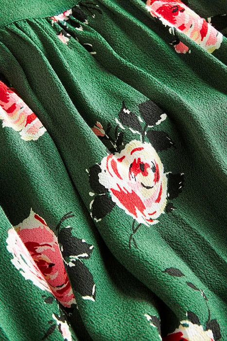 SQUARE NECK MAXI DRESS GRN 6