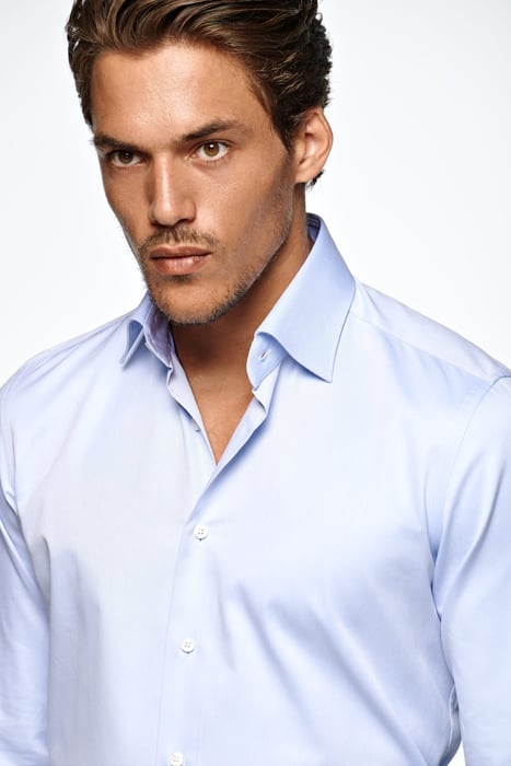 Light Blue Twill Slim Fit Shirt 1