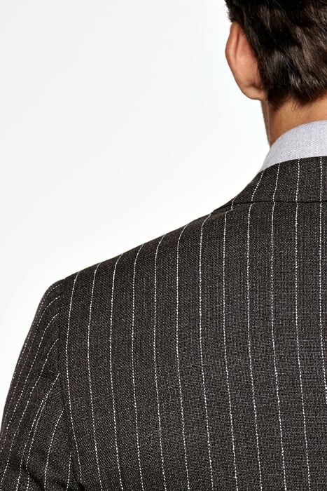 Dark Grey Striped Havana Suit 8