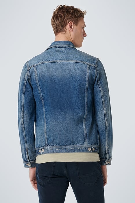 JACKET SHORT FIT DENIM RECYCLED COTTON INDIGO 3