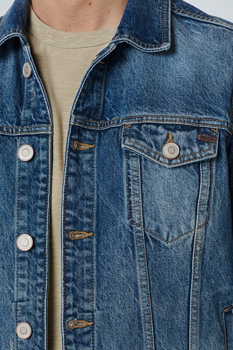 JACKET SHORT FIT DENIM RECYCLED COTTON INDIGO 5