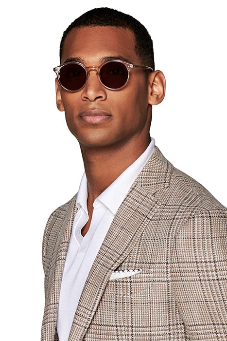 LIGHT BROWN CHECKED HAVANA BLAZER 6