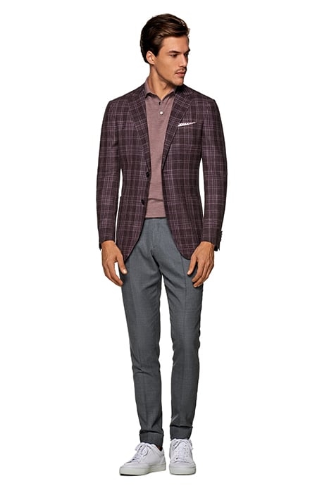 PURPLE CHECKED HAVANA BLAZER 5