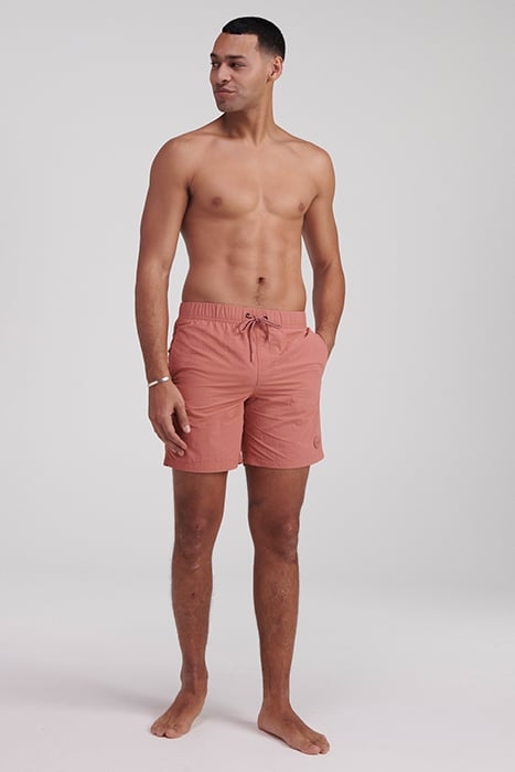 MEN SWIMSHORT NICK NYLON SOLID BRICK DUST PINK 4