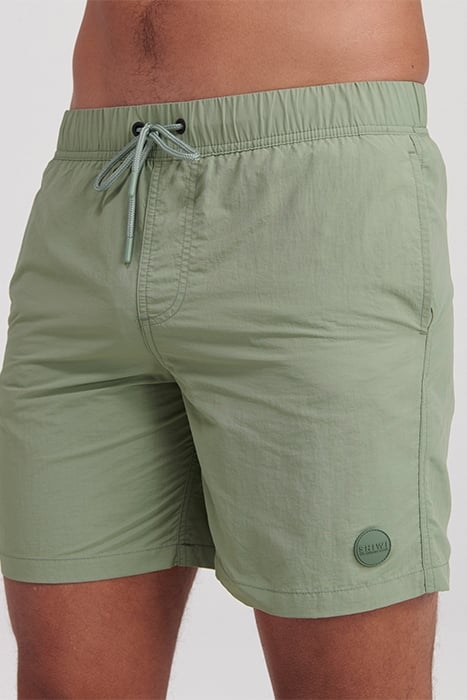 MEN SWIMSHORT NICK NYLON SOLID HEDGE GREEN 5