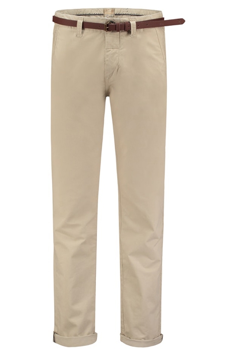 PRESLEY CHINO PANTS WITH BELT STRET SAND 1
