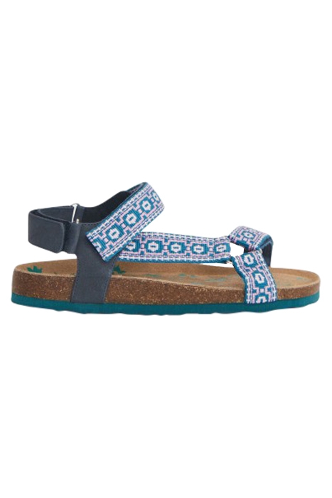 TREK FOOTBED SANDAL BLUE 1