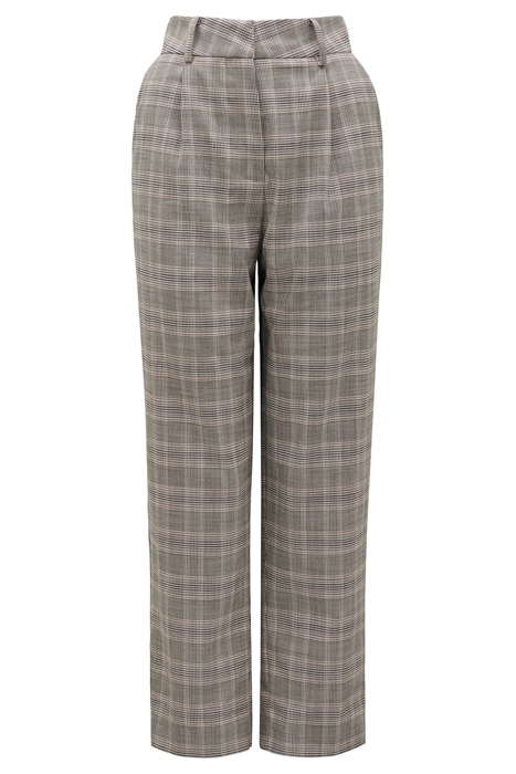 MONIQUE TAPERED CHECK PANTS BROWN CHECK SUIT 6
