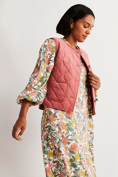 NOTCH NECK BLOUSON MIDI DRESS IVO 4