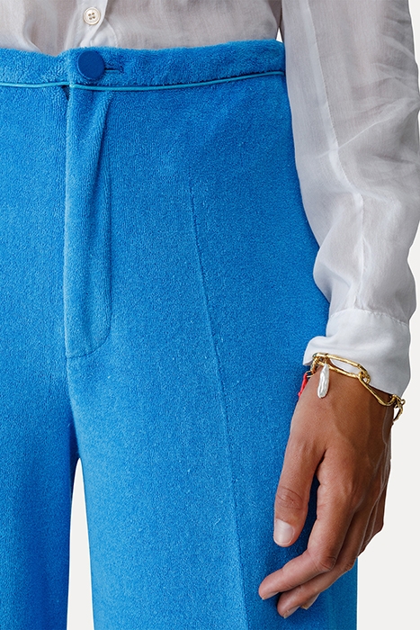 TERRY WIDE LEG PANTS GLICINE 5