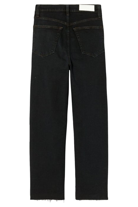 70S ULTRA HIGH RISE STOVEPIPE JET BLUE BLACK 2