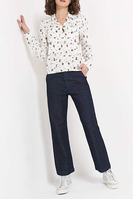 BLEACHED CROPPED SLIM JEANS WITH SLITS BRUT 2