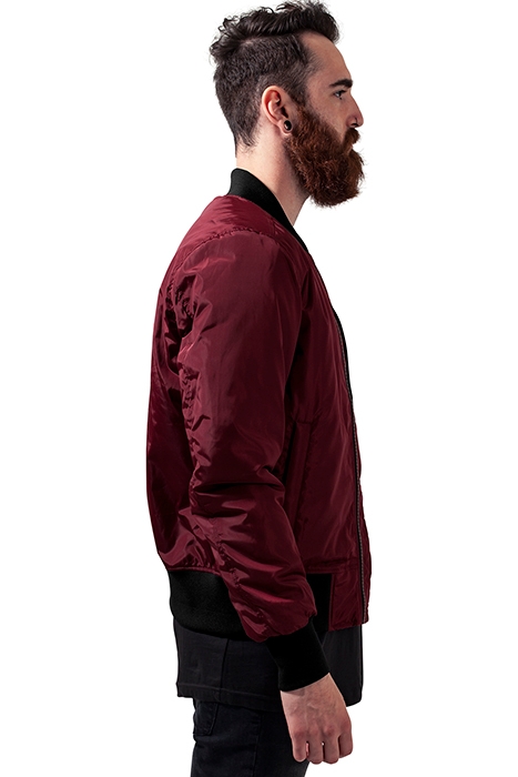 2-TONE BOMBER JACKET BURGUNDY/BLACK 5