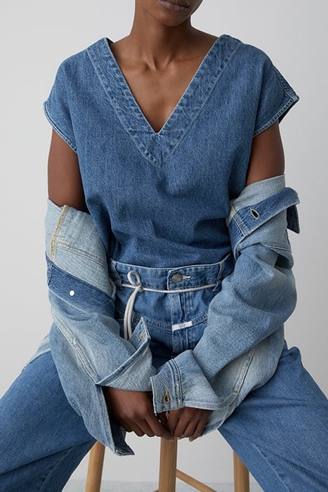 WOMEN DENIM PULLUNDER MID BLUE 3